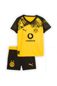 Fotbalové Dres Borussia Dortmund Dětské Domácí Oblečení 2025-26 Krátký Rukáv (+ trenýrky)